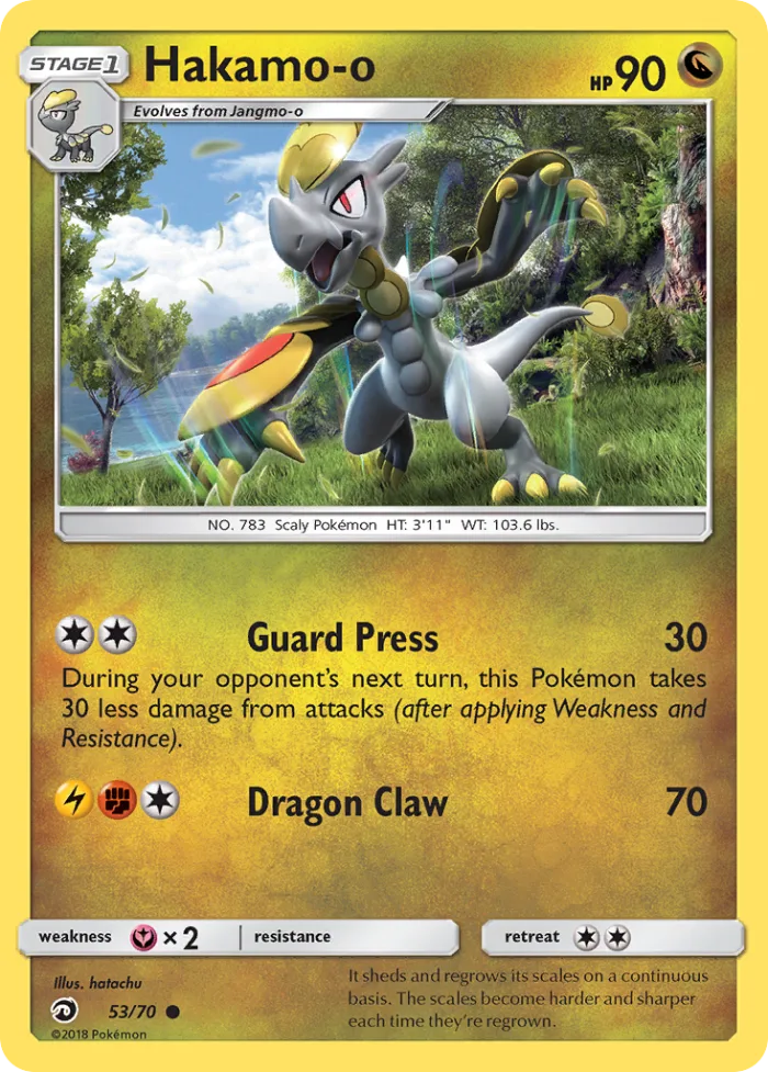 Hakamo-o #53 Dragon Majesty Pokemon card