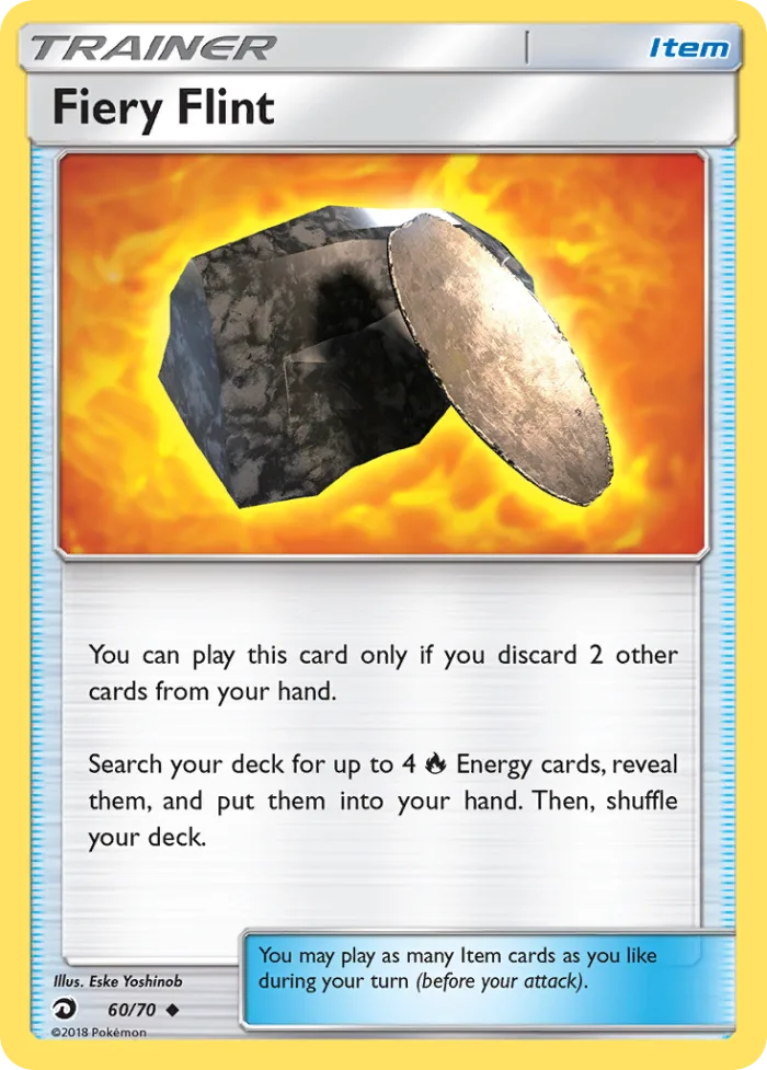 Fiery Flint #60 Dragon Majesty Pokemon card