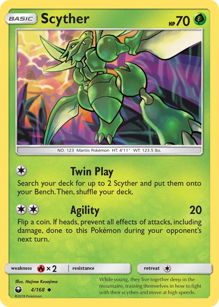 Scyther #4 Celestial Storm Pokemon card