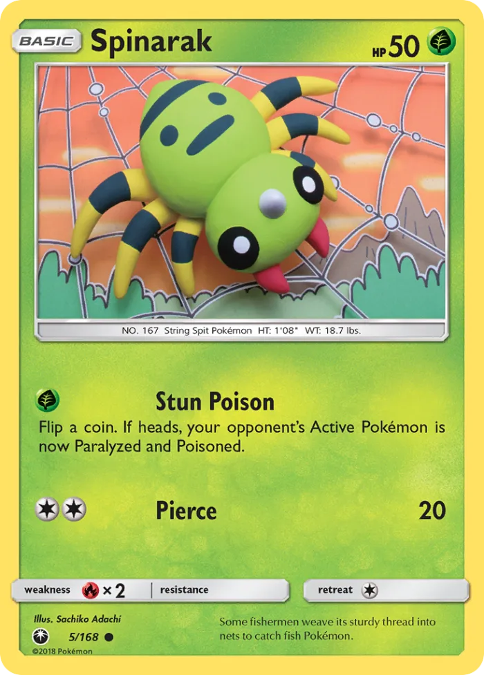 Spinarak #5 Celestial Storm Pokemon card