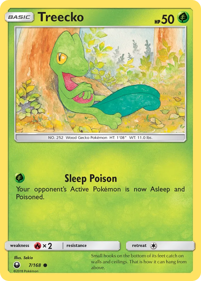 Treecko #7 Celestial Storm Pokemon card
