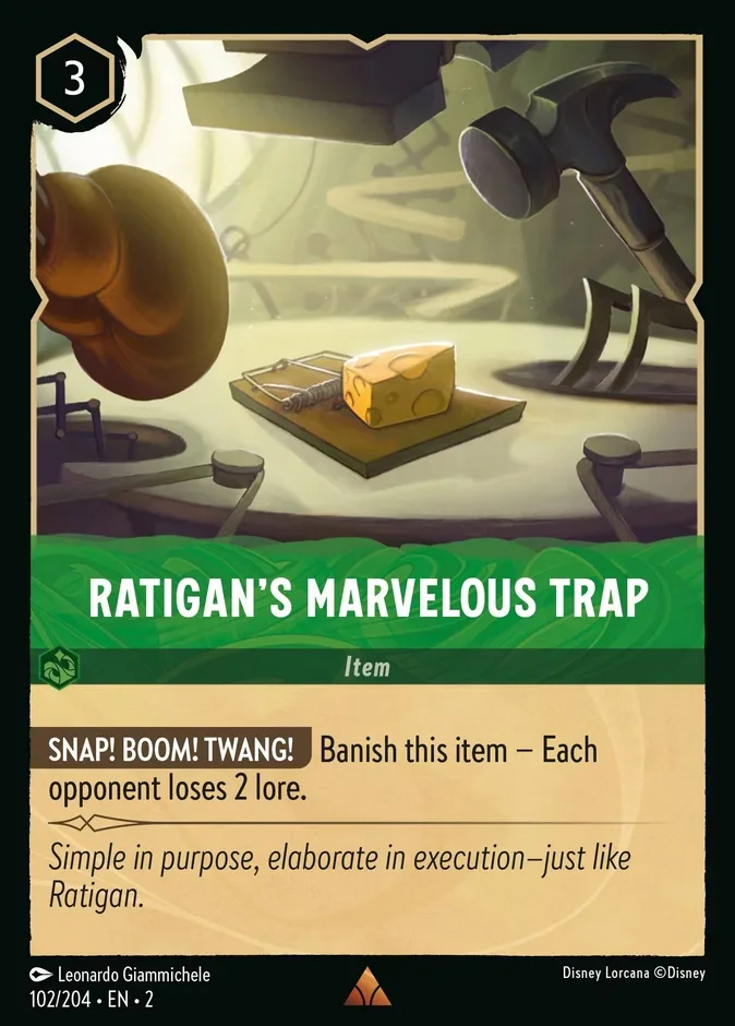 Ratigan's Marvelous Trap #102 Rise of the Floodborn Disney Lorcana card