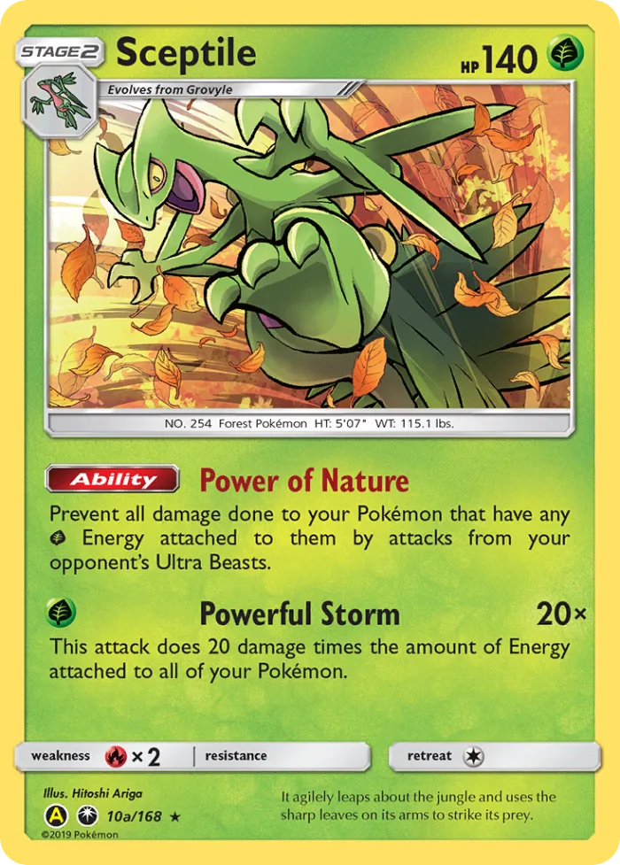 Sceptile #10a Celestial Storm Pokemon card