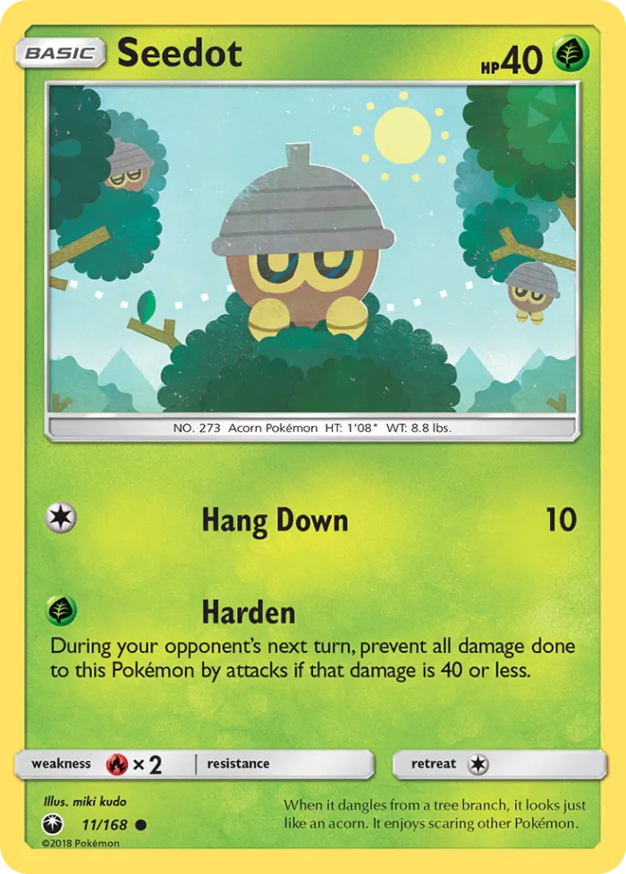 Seedot #11 Celestial Storm Pokemon card