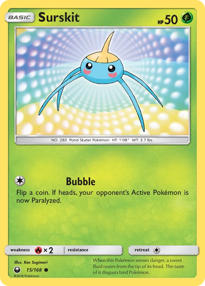 Surskit #15 Celestial Storm Pokemon card