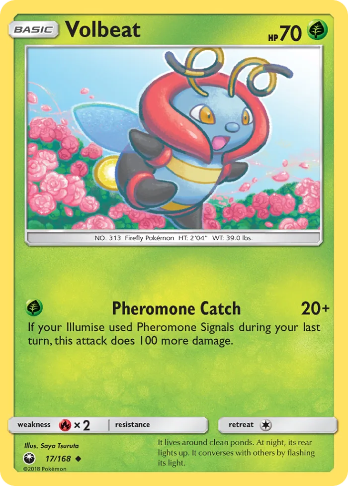 Volbeat #17 Celestial Storm Pokemon card