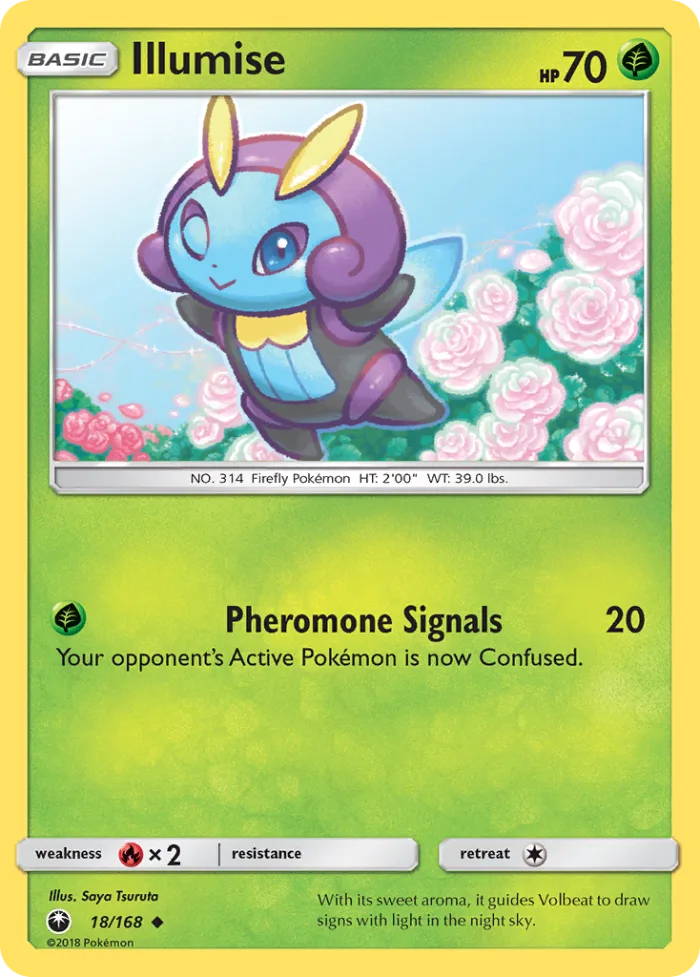 Illumise #18 Celestial Storm Pokemon card