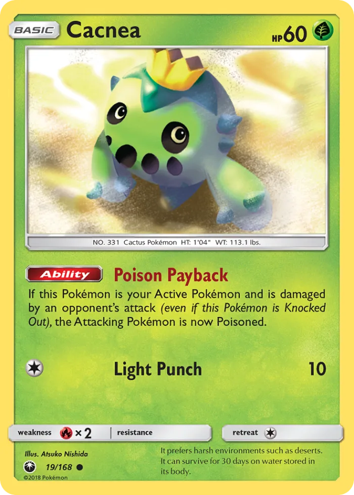 Cacnea #19 Celestial Storm Pokemon card