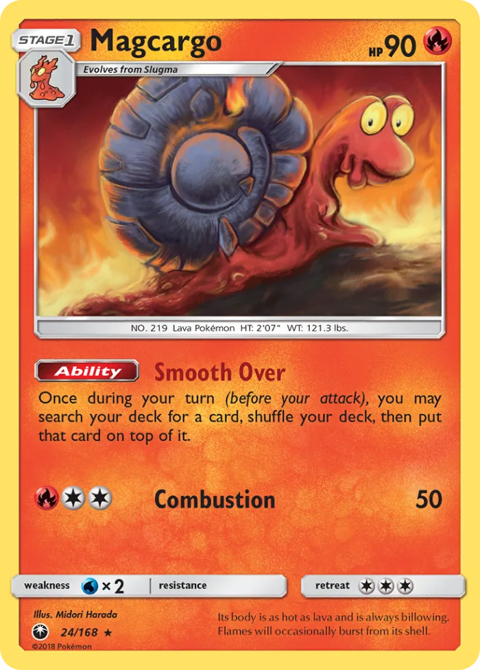 Magcargo #24 Celestial Storm Pokemon card