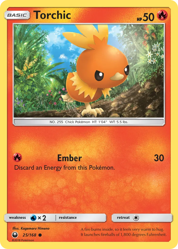 Torchic #25 Celestial Storm Pokemon card
