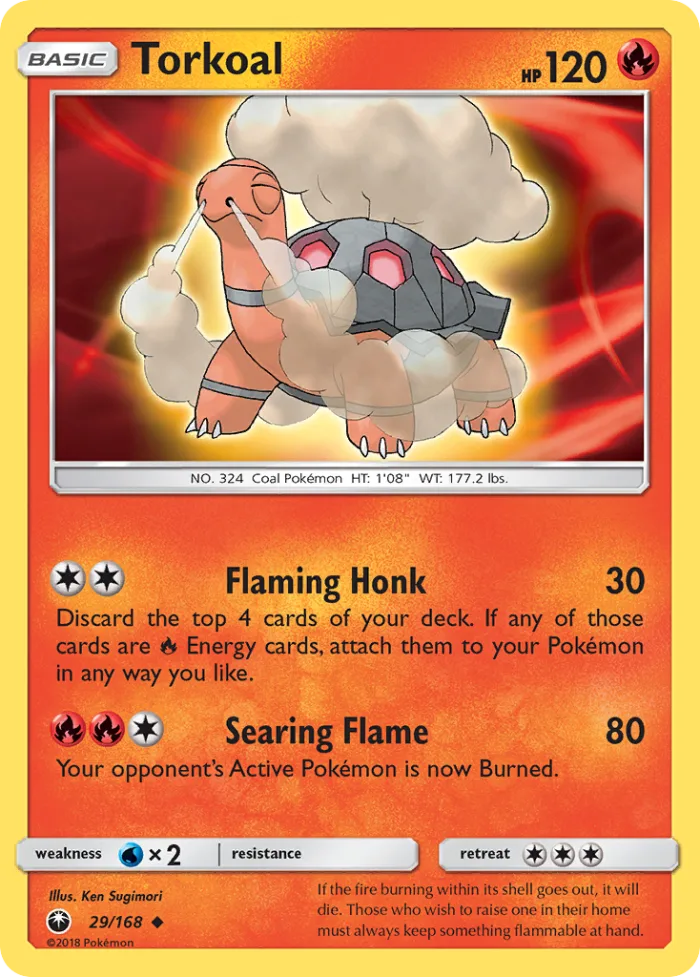 Torkoal #29 Celestial Storm Pokemon card