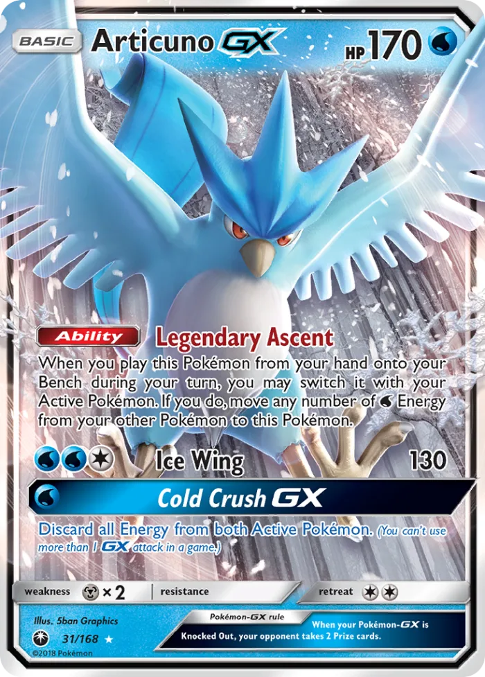 Articuno-GX #31 Celestial Storm Pokemon card