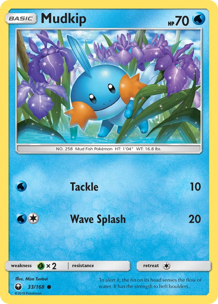 Mudkip #33 Celestial Storm Pokemon card