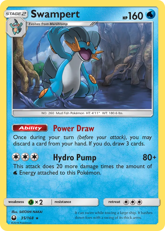 Swampert #35 Celestial Storm Pokemon card
