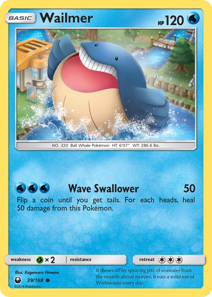 Wailmer #39 Celestial Storm Pokemon card