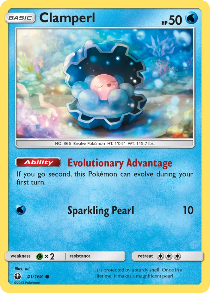 Clamperl #41 Celestial Storm Pokemon card