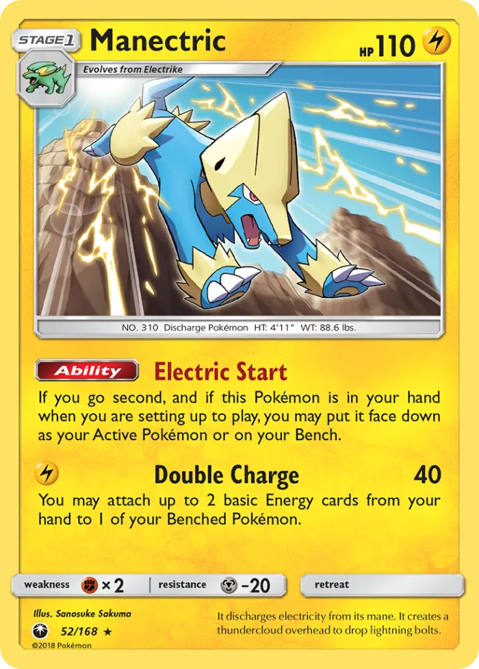 Manectric #52 Celestial Storm Pokemon card
