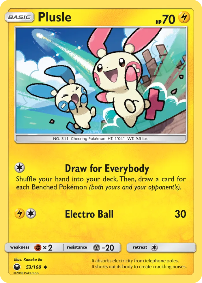 Plusle #53 Celestial Storm Pokemon card