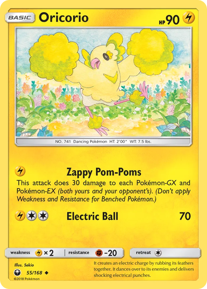 Oricorio #55 Celestial Storm Pokemon card