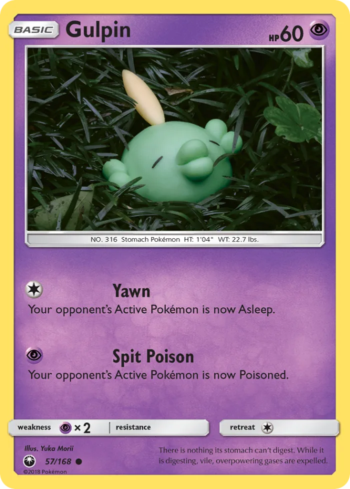 Gulpin #57 Celestial Storm Pokemon card