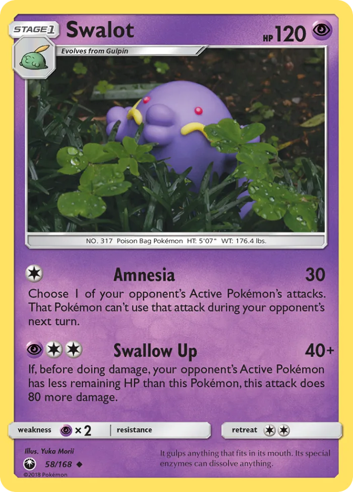 Swalot #58 Celestial Storm Pokemon card