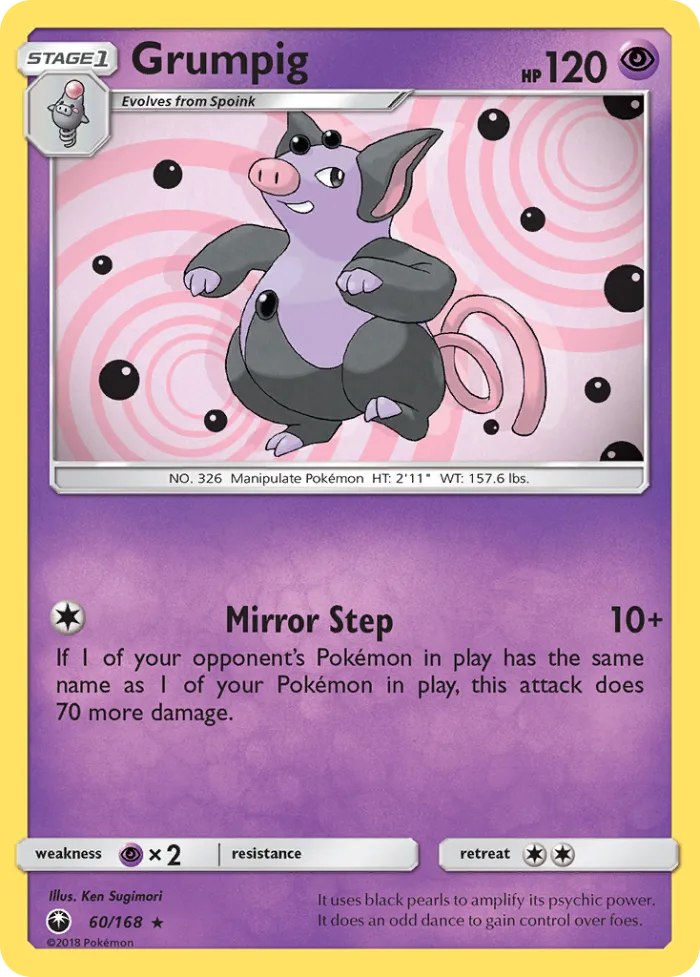 Grumpig #60 Celestial Storm Pokemon card