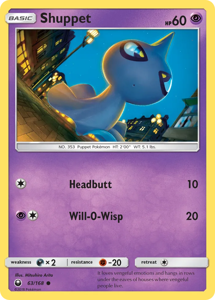 Shuppet #63 Celestial Storm Pokemon card