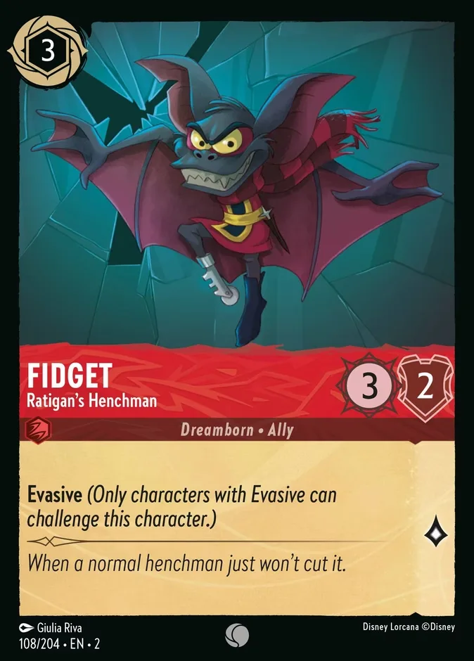 Fidget #108 Rise of the Floodborn Disney Lorcana card