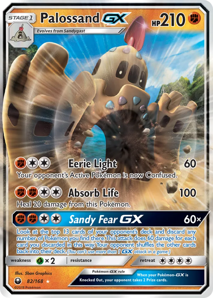 Palossand-GX #82 Celestial Storm Pokemon card