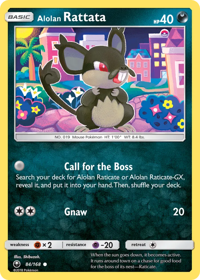 Alolan Rattata #84 Celestial Storm Pokemon card