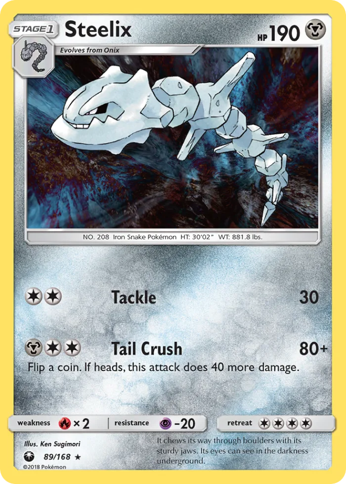 Steelix #89 Celestial Storm Pokemon card