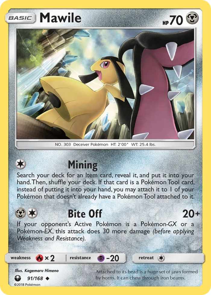 Mawile #91 Celestial Storm Pokemon card