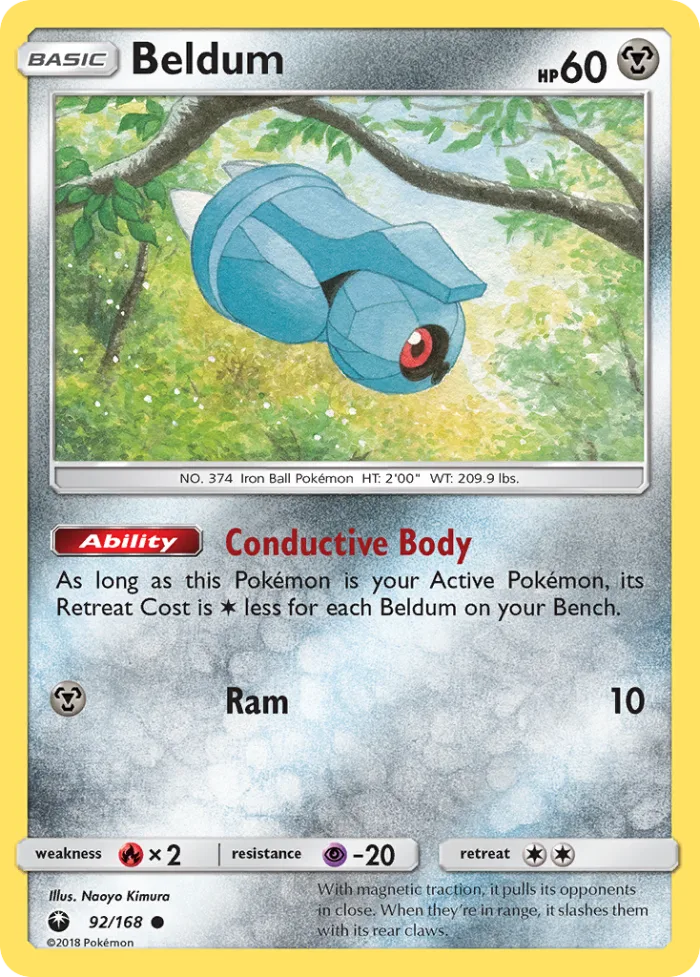 Beldum #92 Celestial Storm Pokemon card