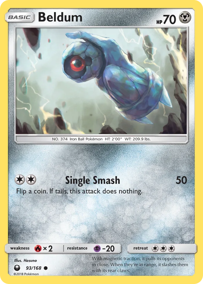 Beldum #93 Celestial Storm Pokemon card