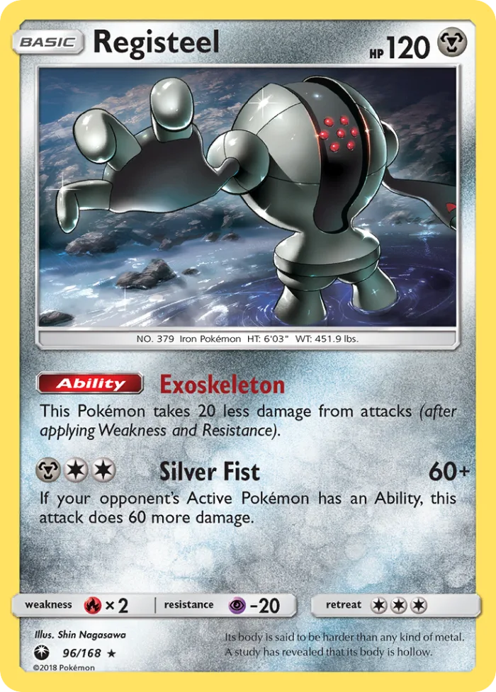 Registeel #96 Celestial Storm Pokemon card