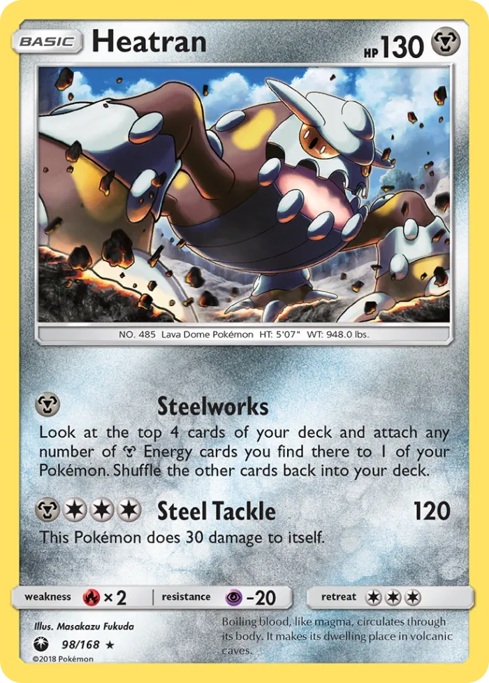 Heatran #98 Celestial Storm Pokemon card