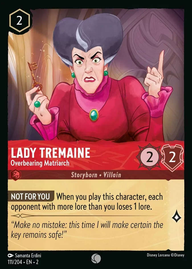 Lady Tremaine #111 Rise of the Floodborn Disney Lorcana card