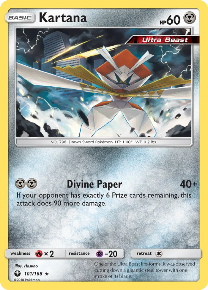 Kartana #101 Celestial Storm Pokemon card