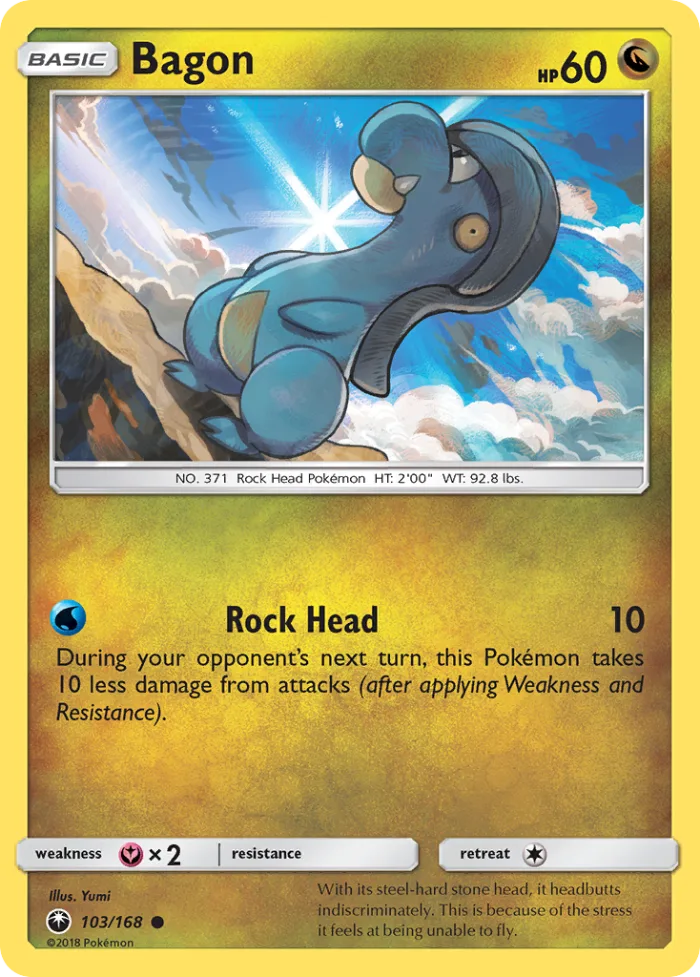 Bagon #103 Celestial Storm Pokemon card