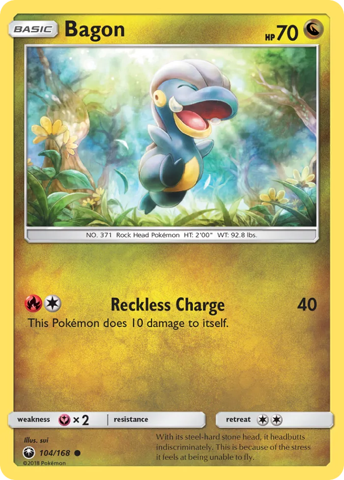 Bagon #104 Celestial Storm Pokemon card