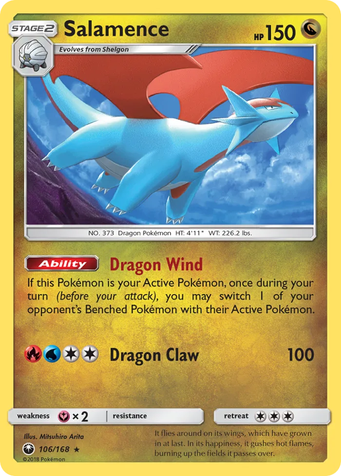 Salamence #106 Celestial Storm Pokemon card