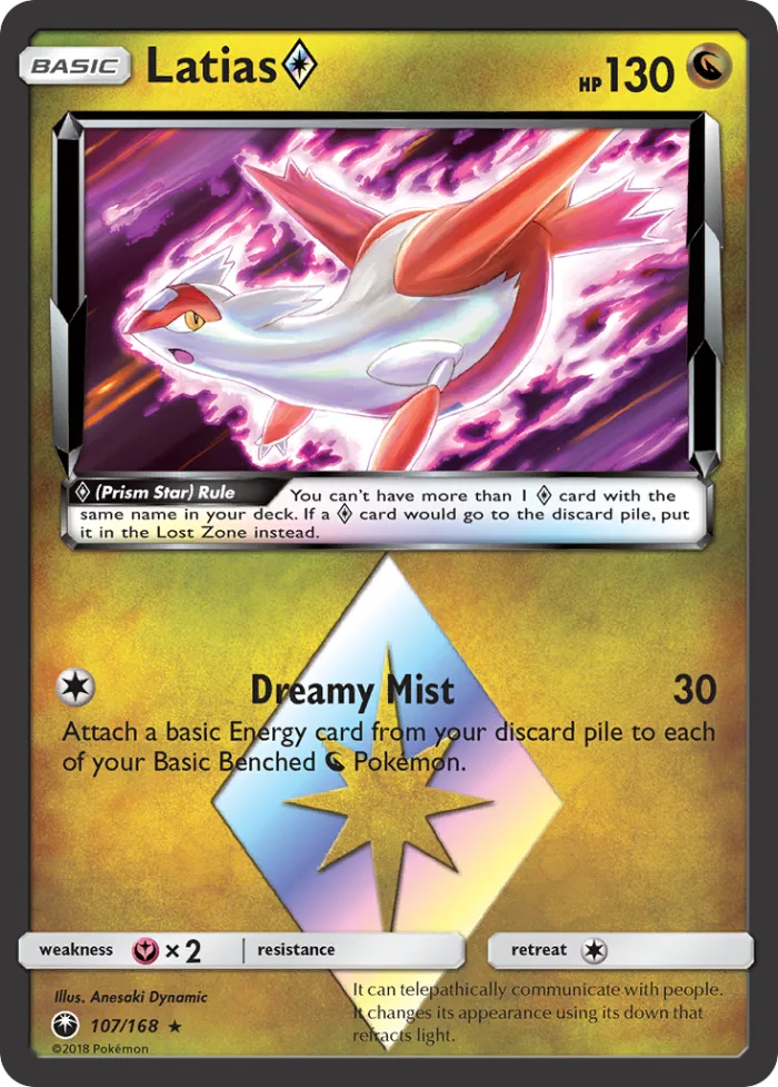 Latias ◇ #107 Celestial Storm Pokemon card