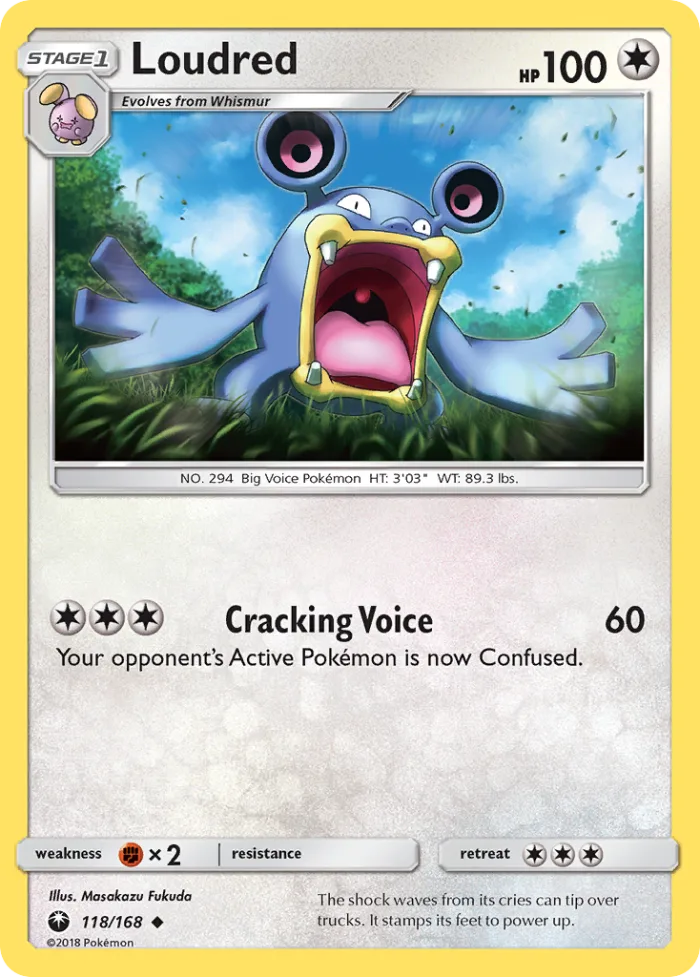 Loudred #118 Celestial Storm Pokemon card