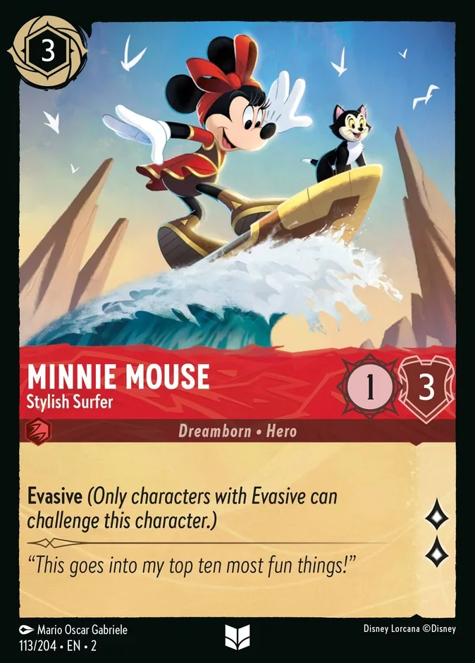 Minnie Mouse #113 Rise of the Floodborn Disney Lorcana card