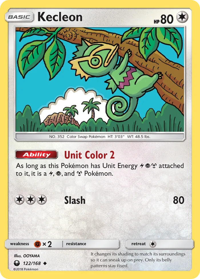 Kecleon #122 Celestial Storm Pokemon card