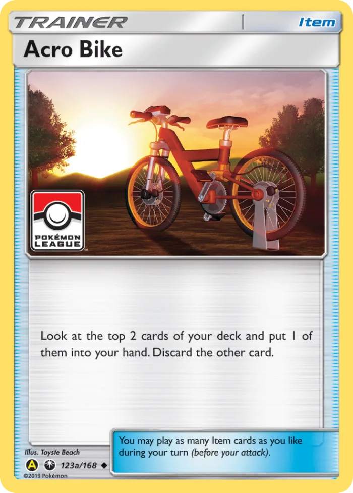 Acro Bike #123a Celestial Storm Pokemon card