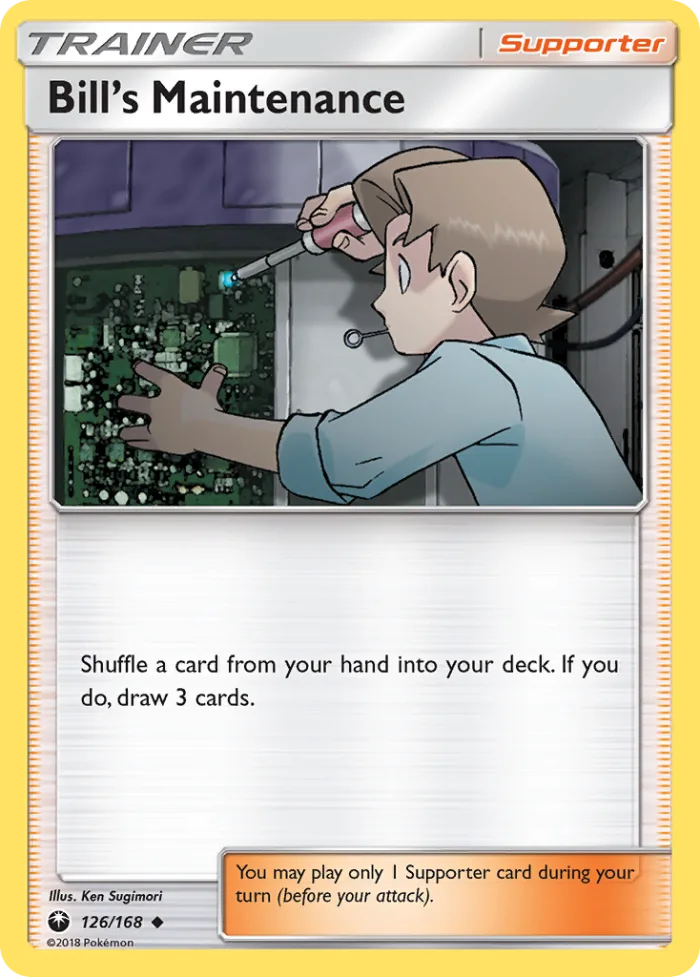Bill's Maintenance #126 Celestial Storm Pokemon card