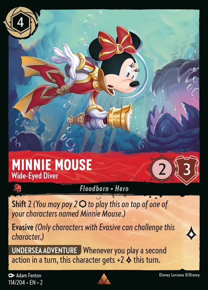 Minnie Mouse #114 Rise of the Floodborn Disney Lorcana card