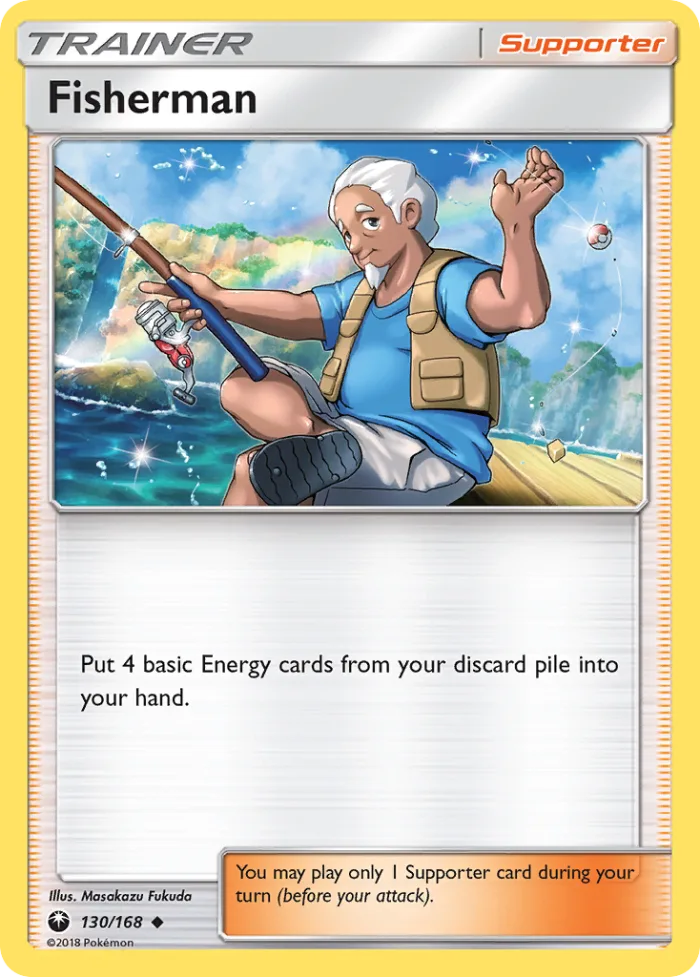 Fisherman #130 Celestial Storm Pokemon card