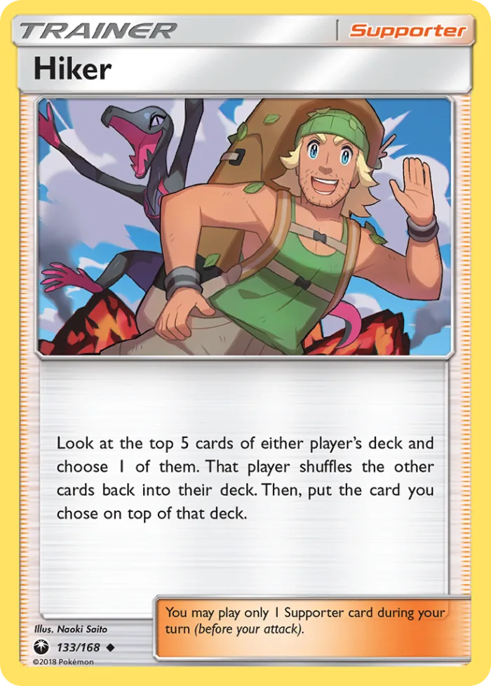 Hiker #133 Celestial Storm Pokemon card